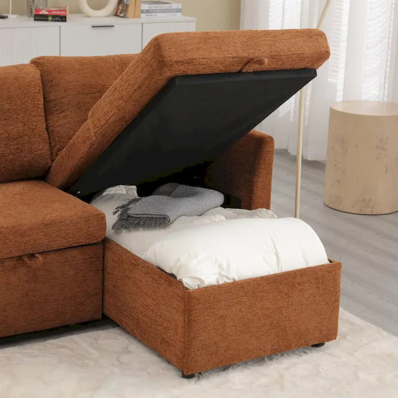 Sofá Seccional Modular con Almacenamiento y Función Reclinable