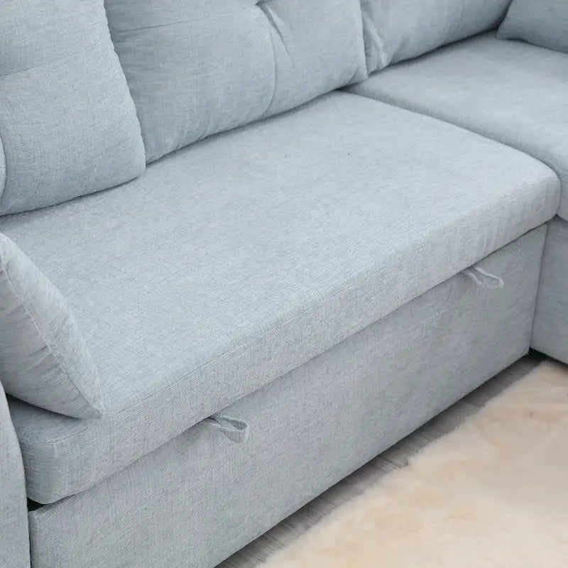Sofá Seccional Modular con Almacenamiento y Función Reclinable