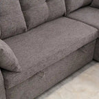 Sofá Seccional Modular con Almacenamiento y Función Reclinable