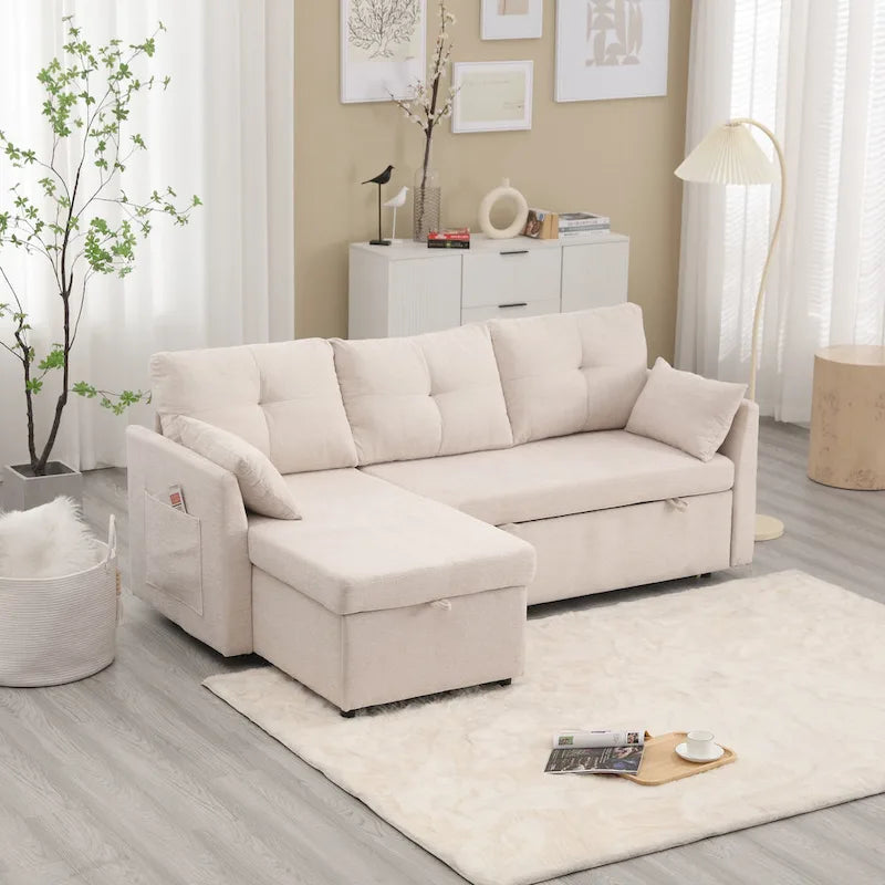 Sofá Seccional Modular con Almacenamiento y Función Reclinable